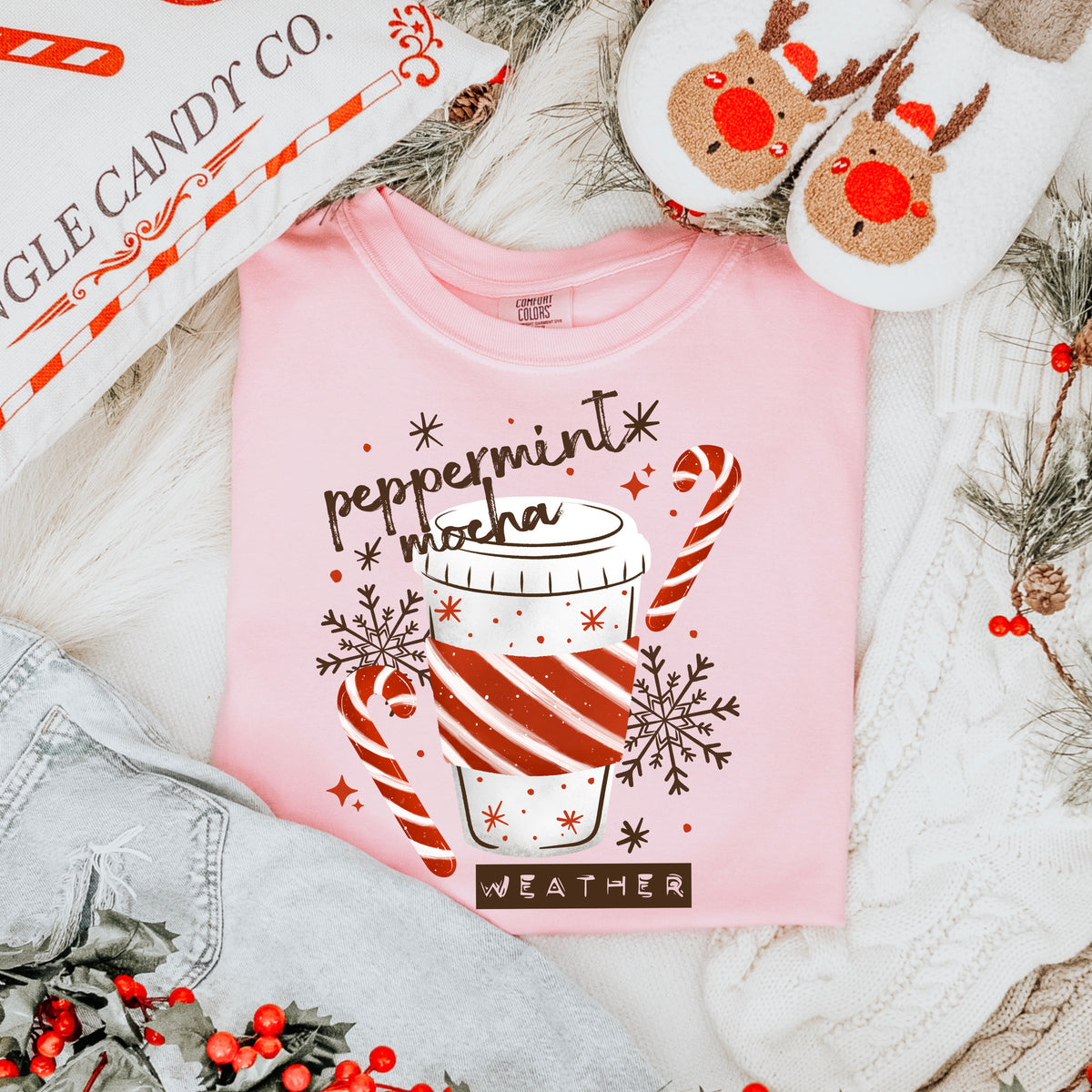 Peppermint Mocha Weather PNG