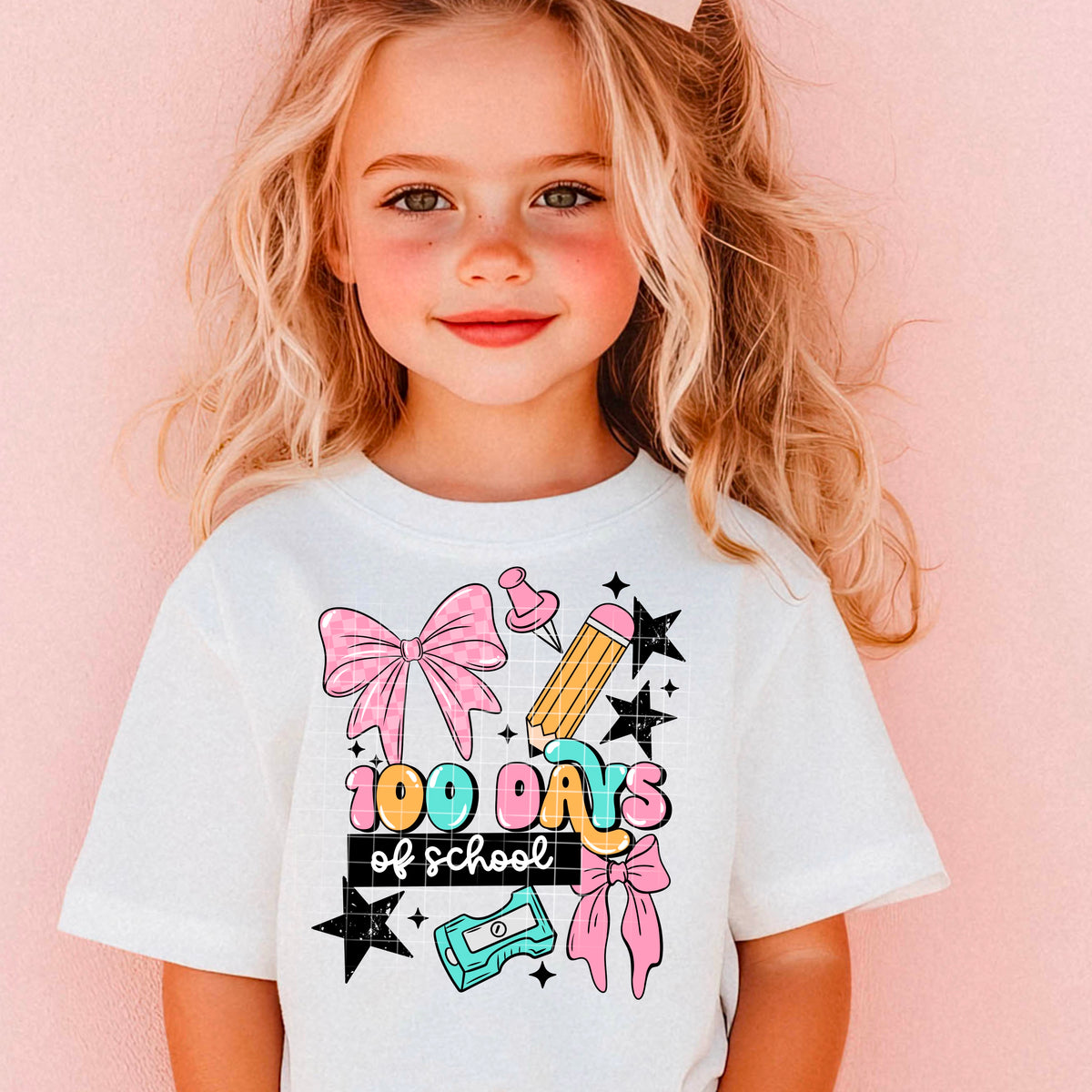 100 Days of School girly PNG