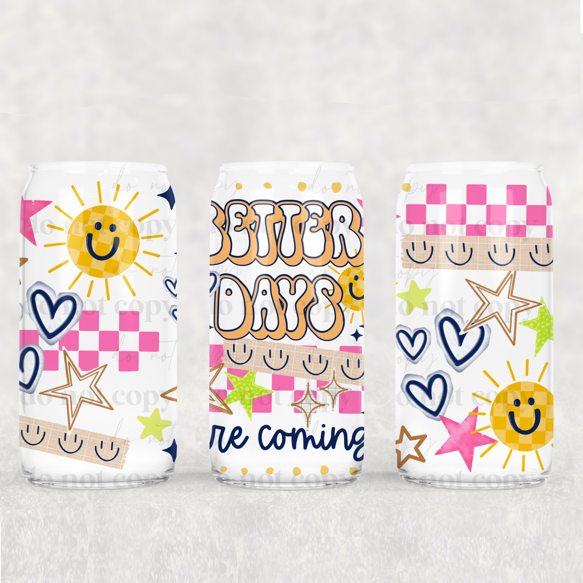 Better Days 16oz Glass Wrap