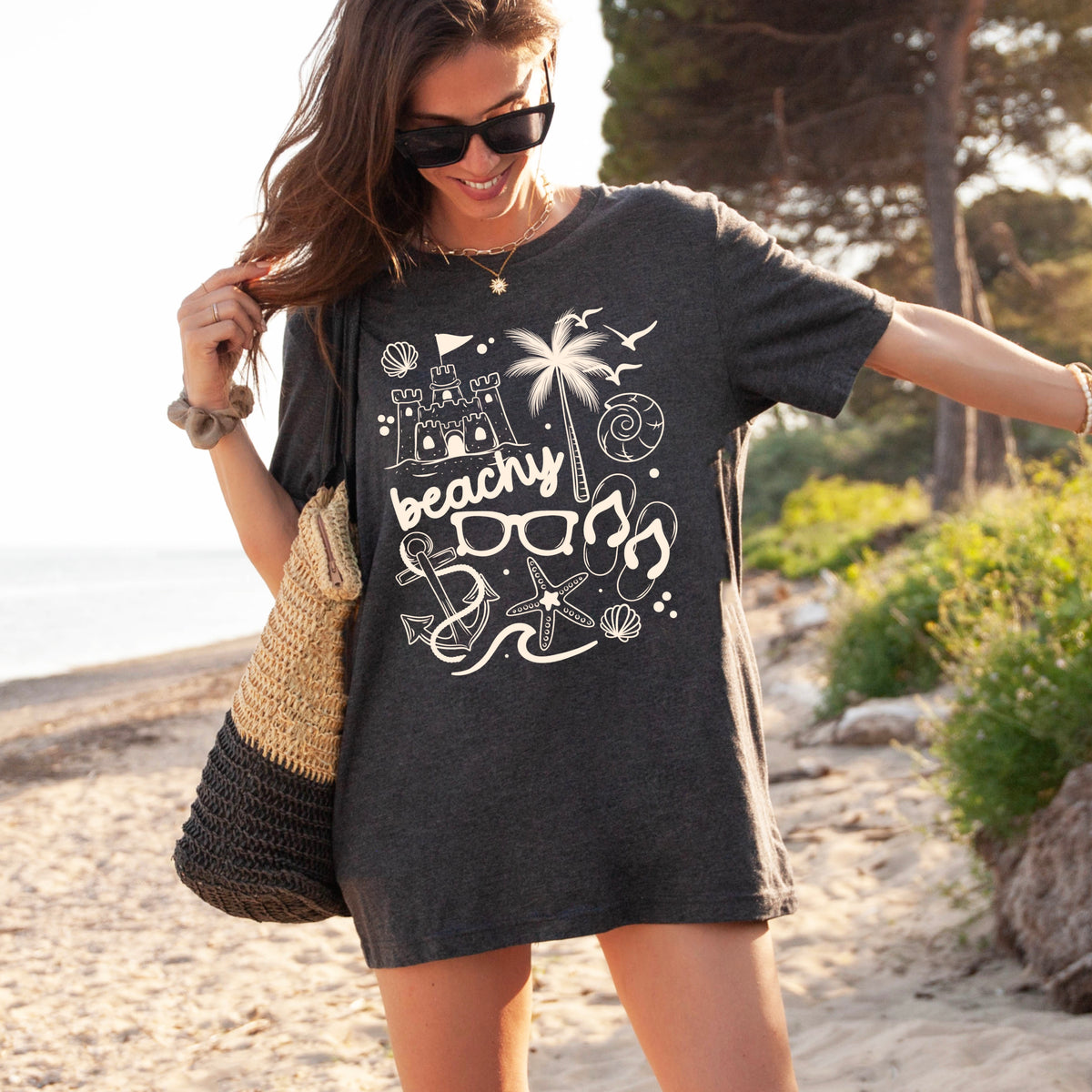 Beachy Collage Single Color PNG