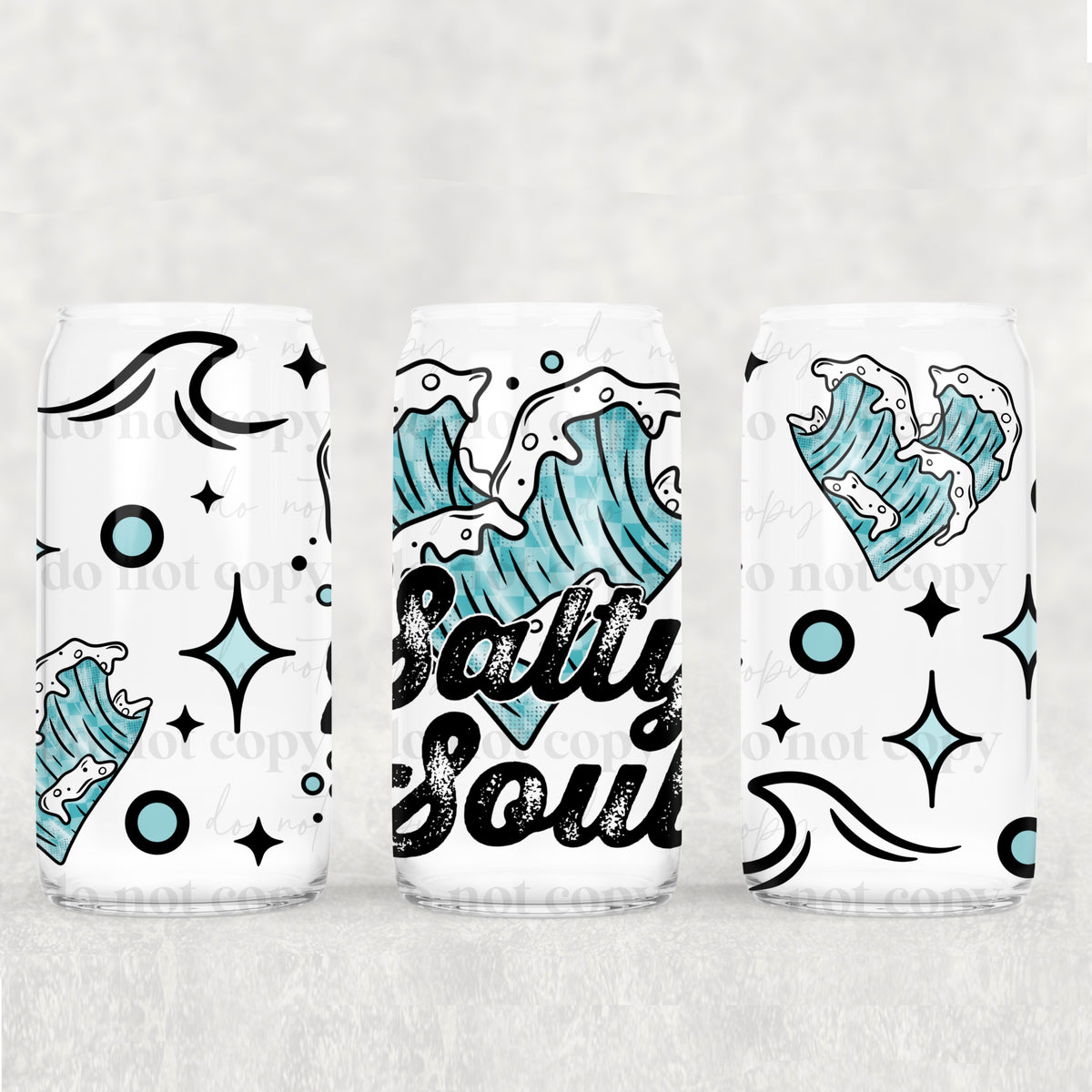 Salty Soul 16oz Glass Wrap