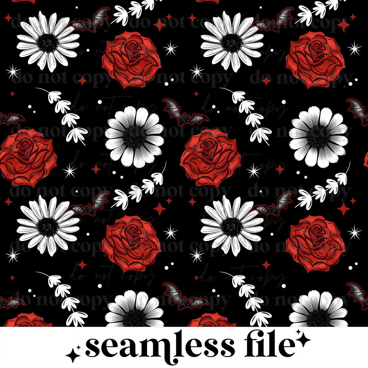 Rose and floral Seamless