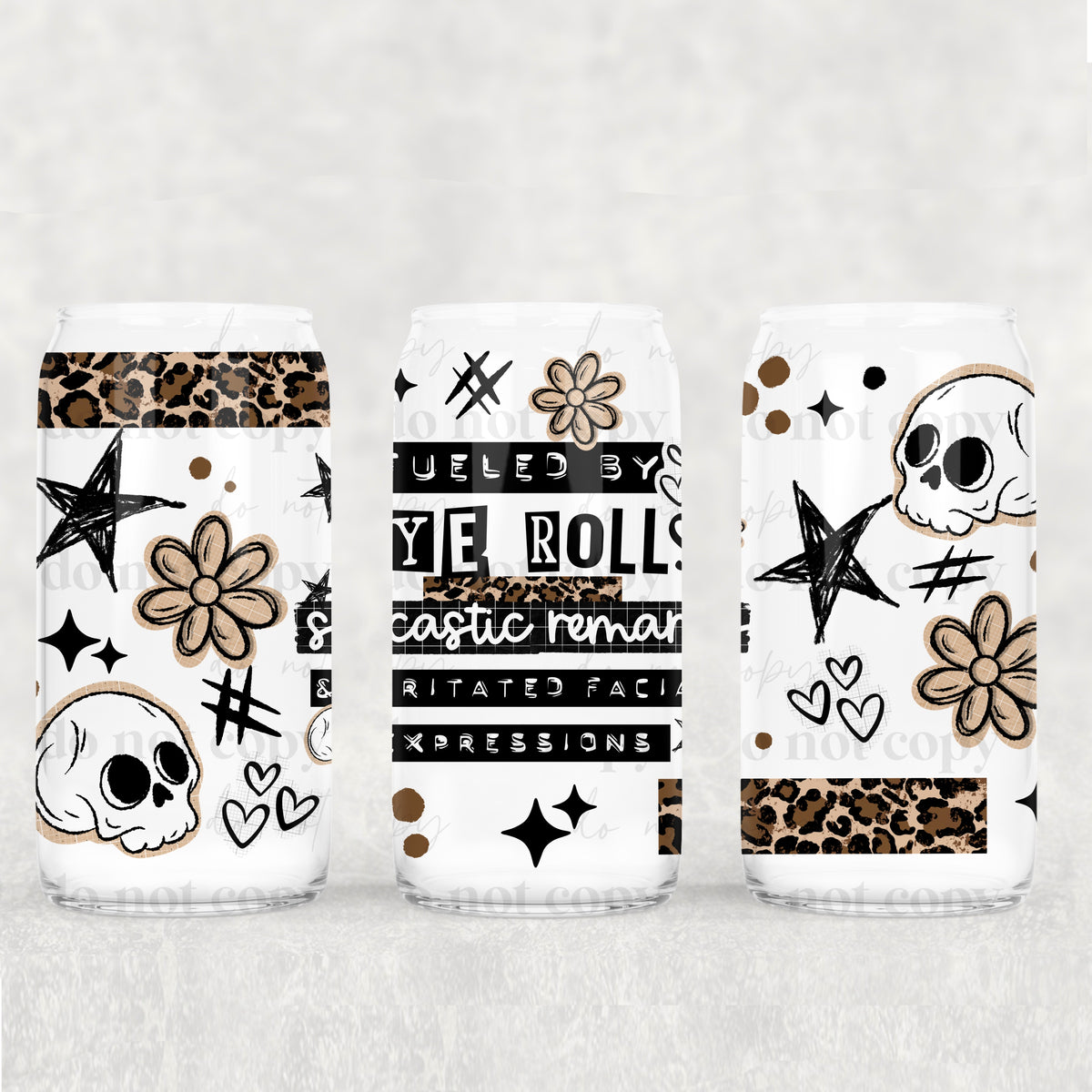 Fueled by eye rolls 16 Oz wrap