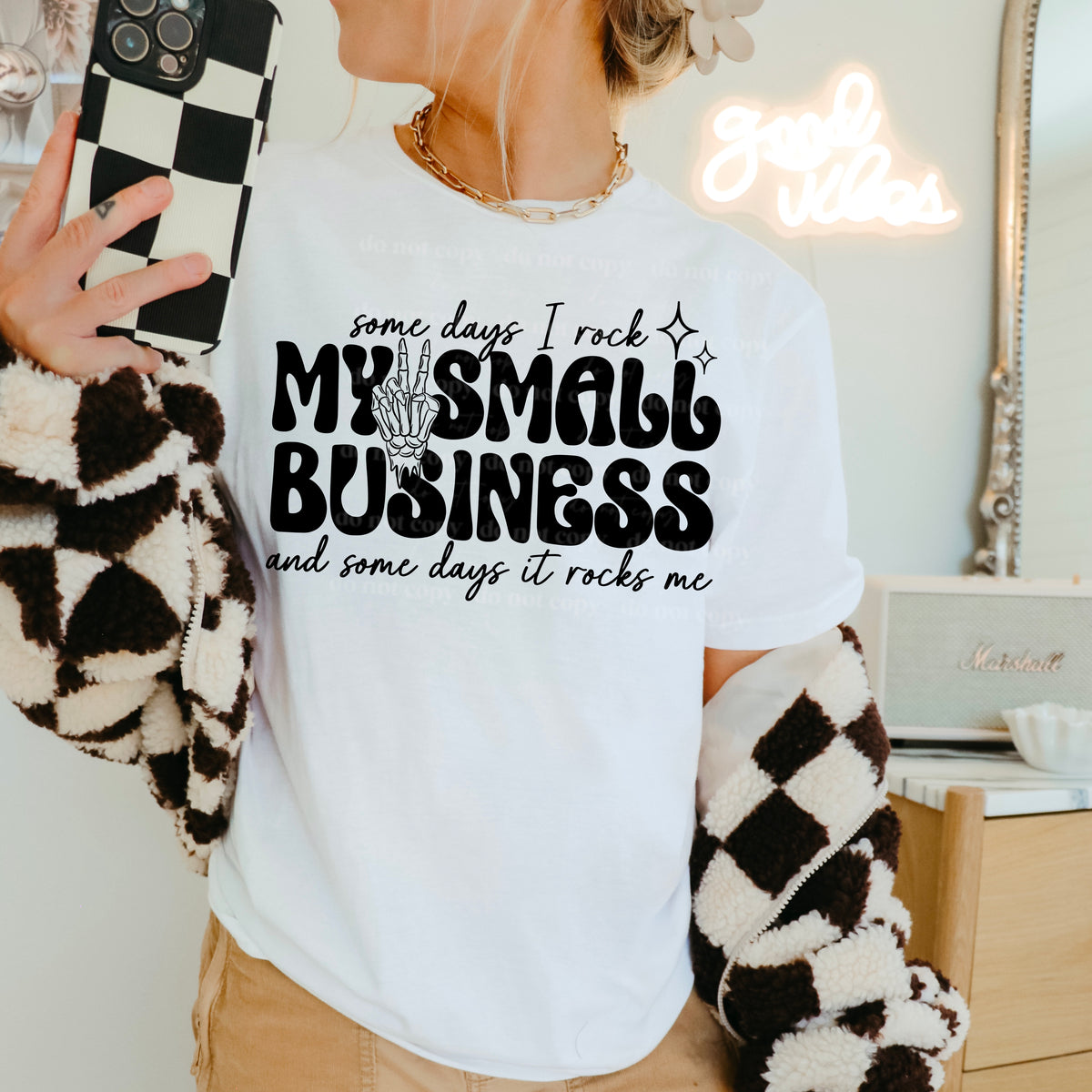 Rock small business single color