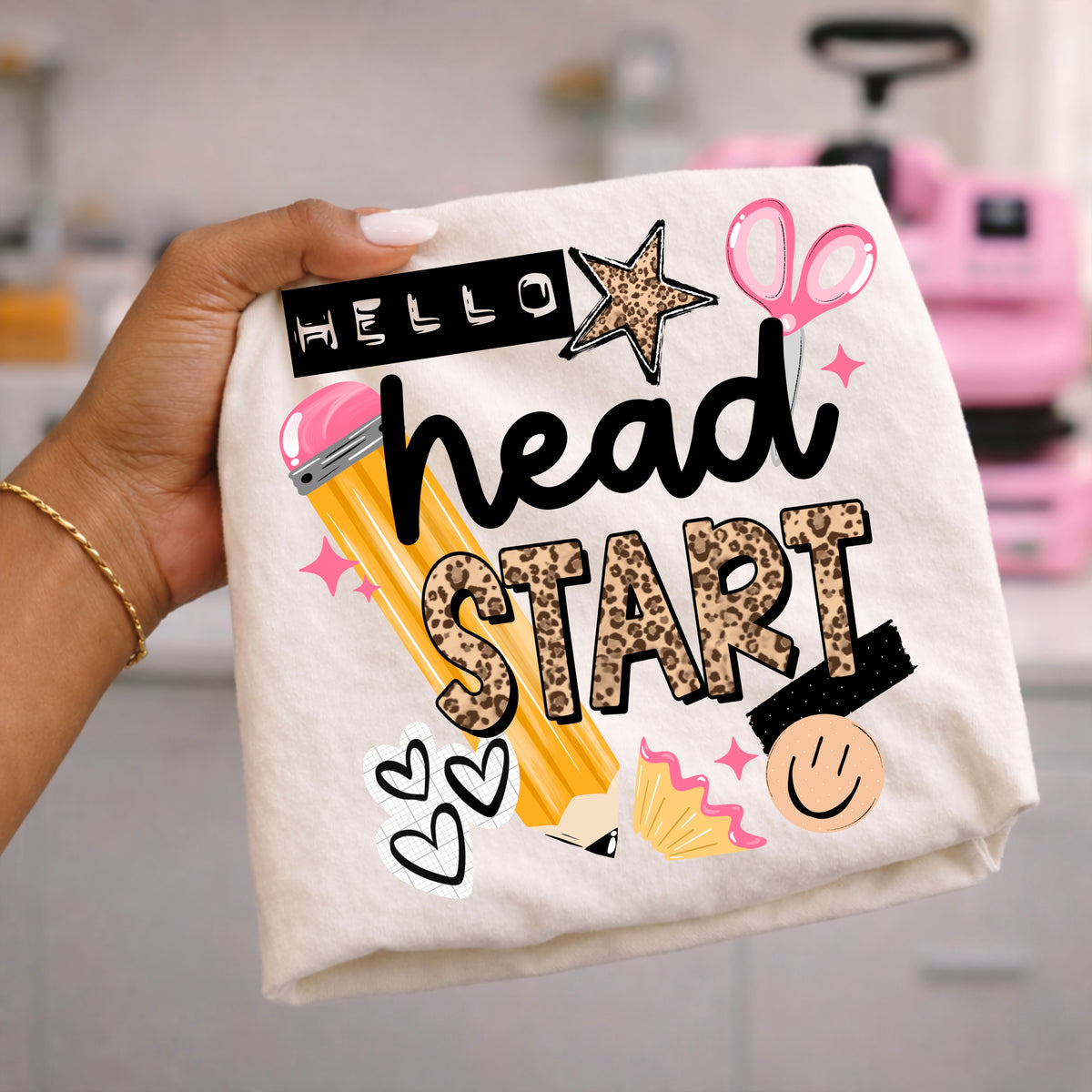 Hello Head Start Leopard PNG