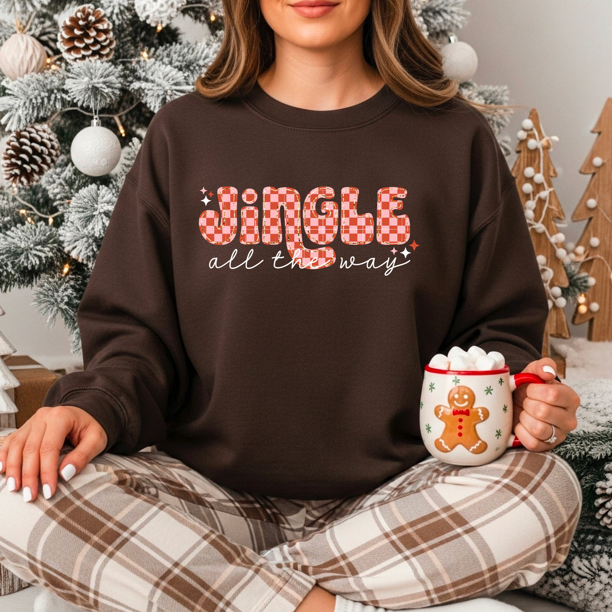 Jingle all the way checker PNG