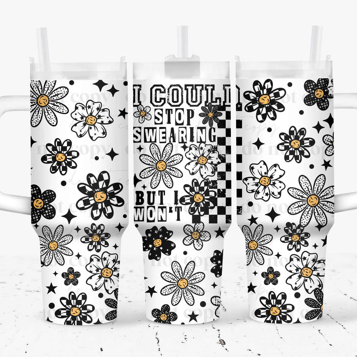 I could stop swearing 40oz Tumbler Wrap