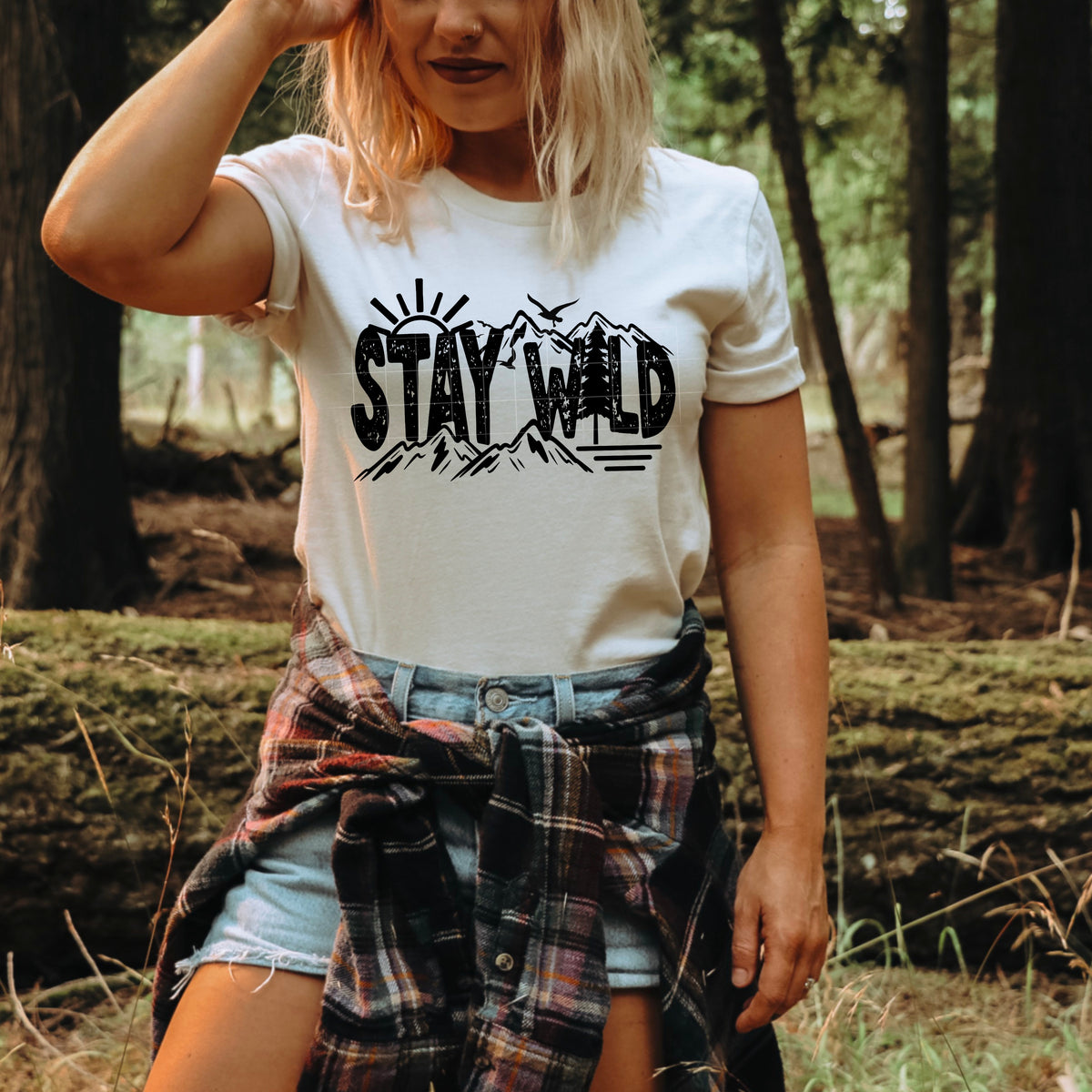 Stay Wild single color PNG