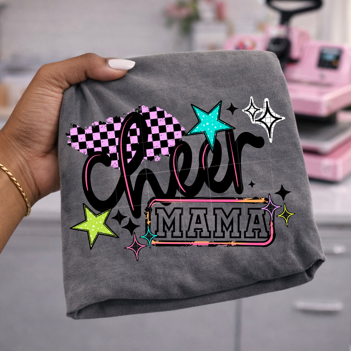 Cheer Mama colorful PNG