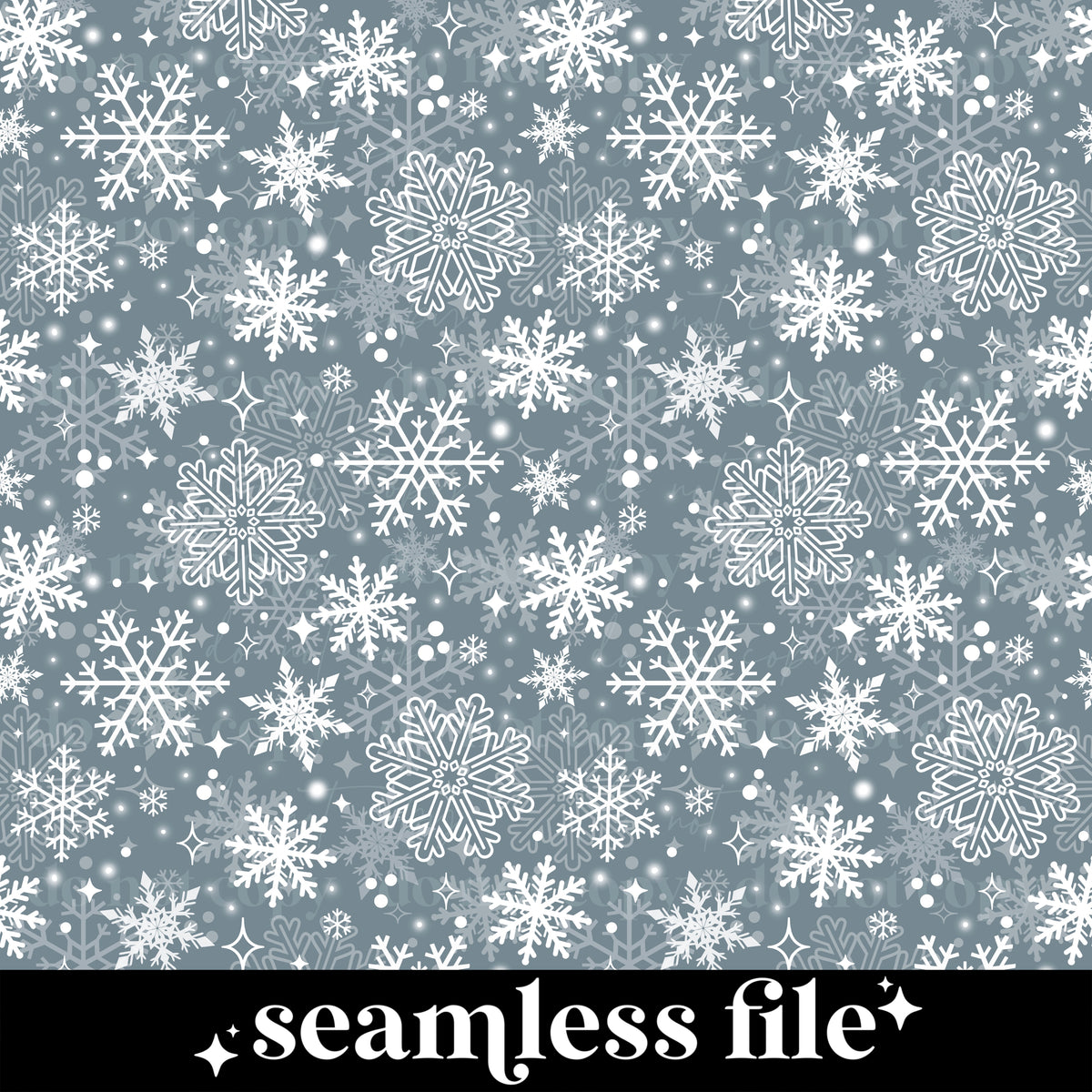 Snowflakes seamless