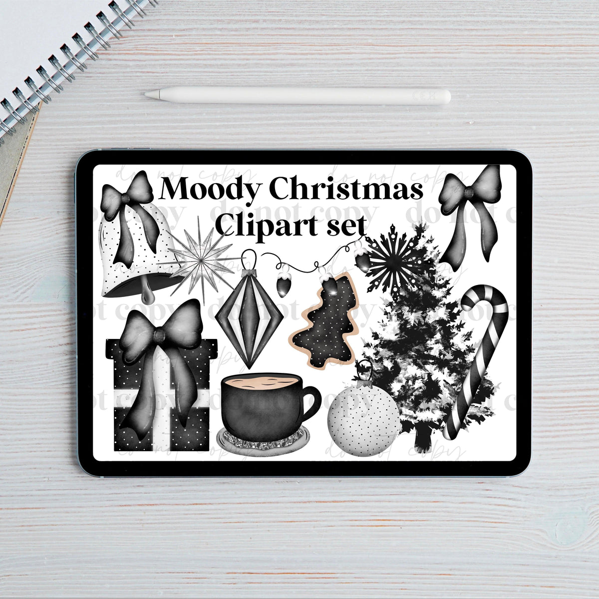 Moody christmas clipart