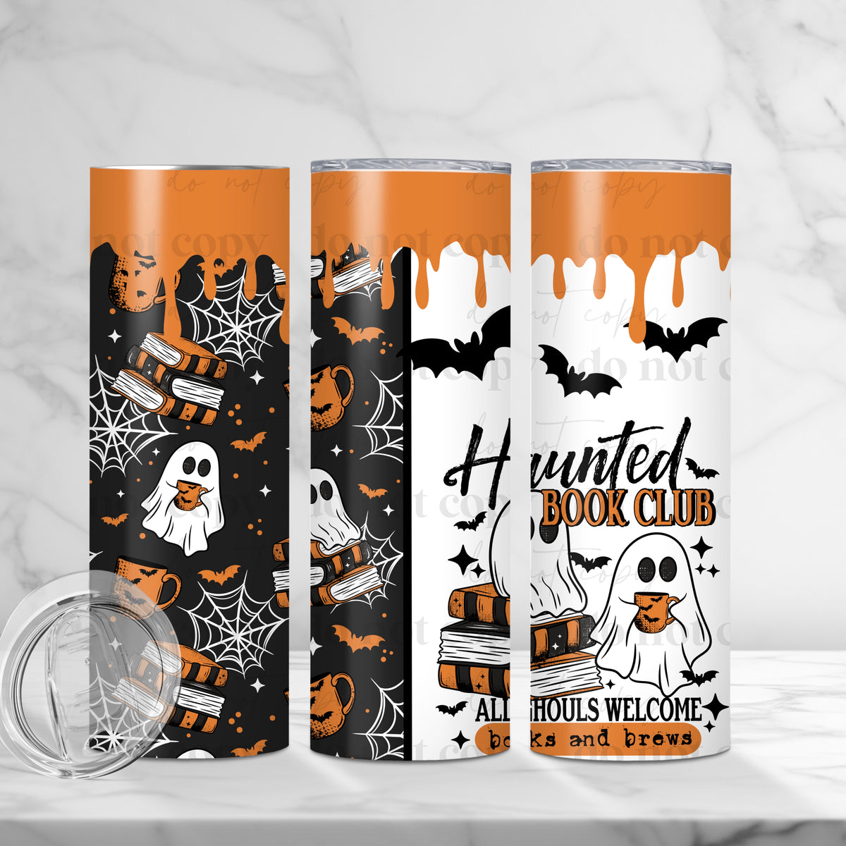 Haunted Book Club Tumbler Wrap