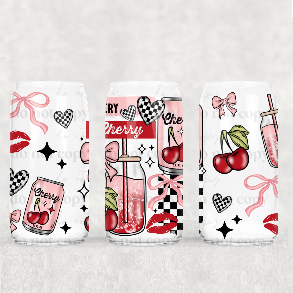 Very Cherry 16oz Glass Wrap