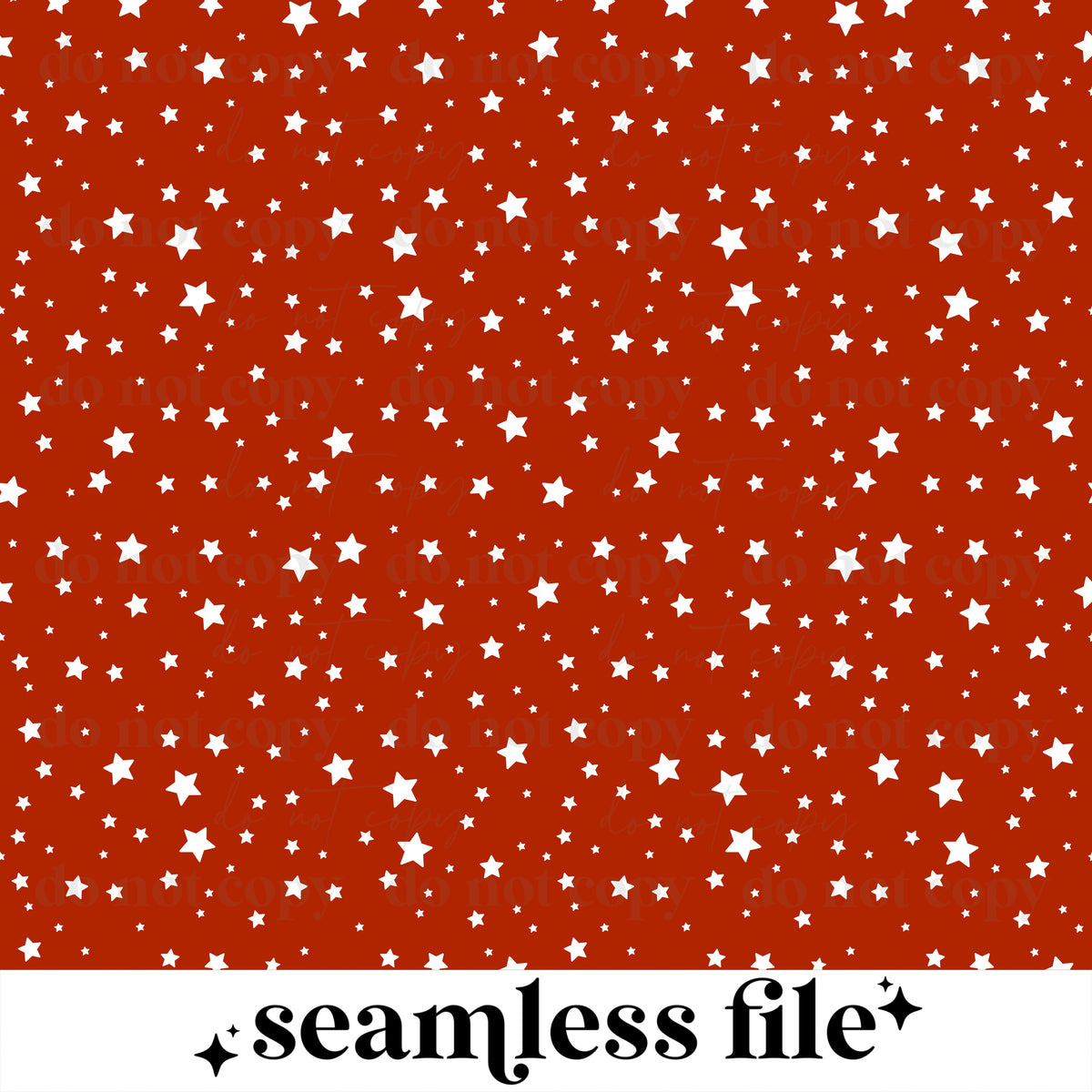 Red Stars Seamless