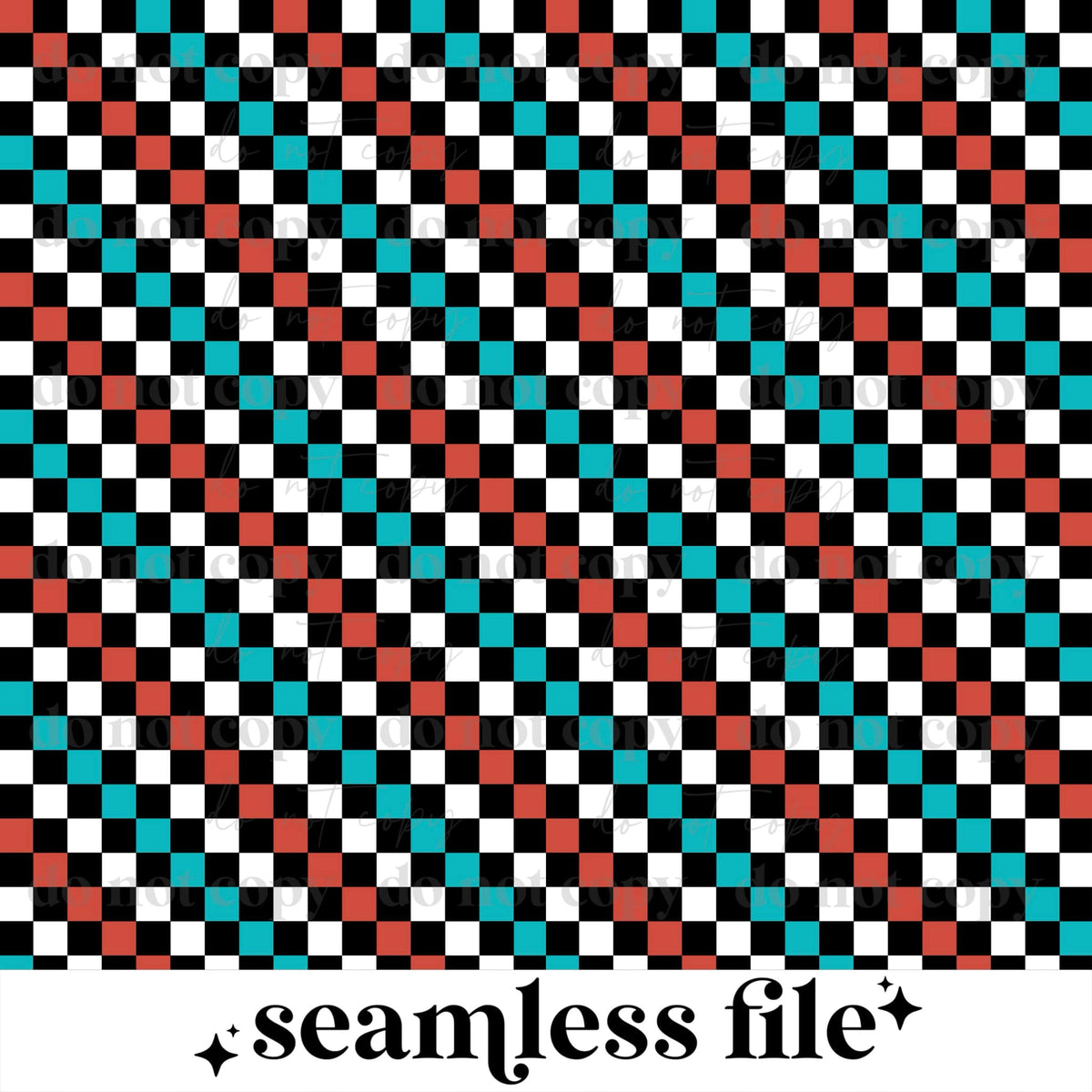 Patriotic Checker Seamless
