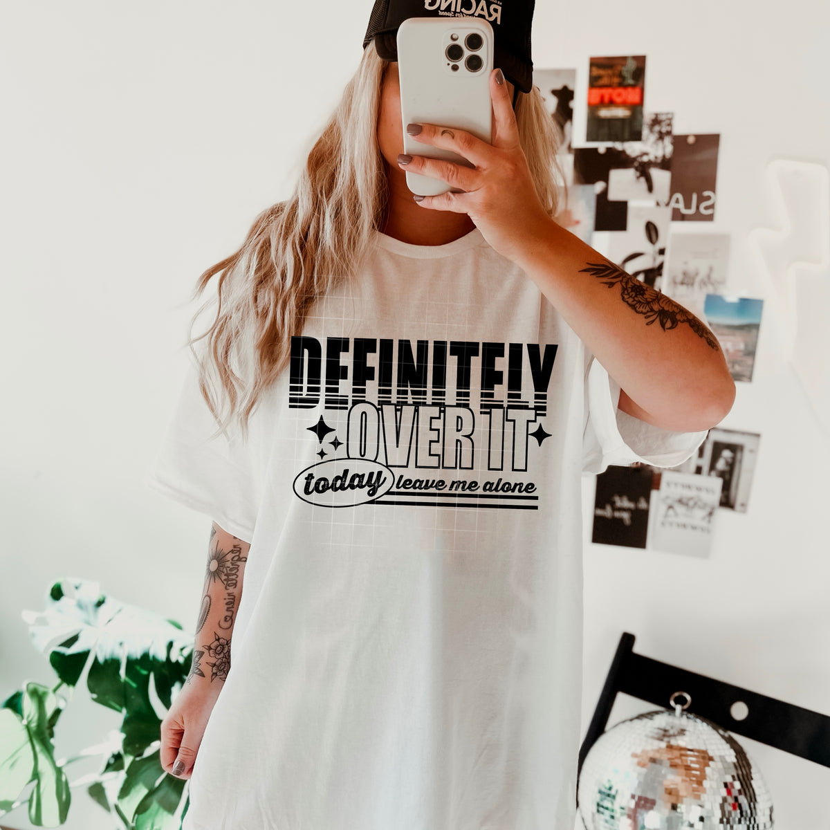 Definitely Over It Today Single Color PNG