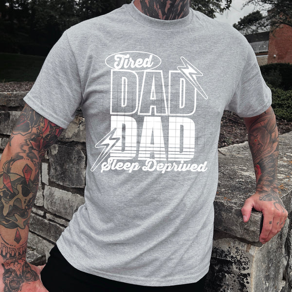Tired Dad Single Color PNG