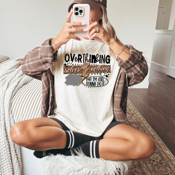 Overthinking Solves Nothing PNG