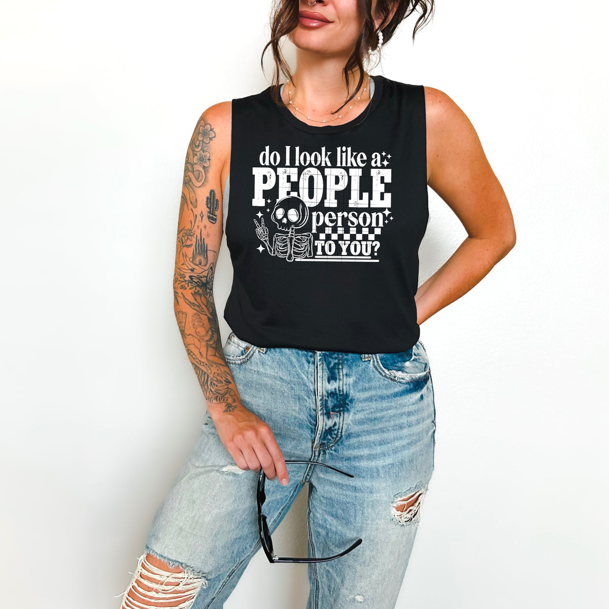 Do i Look Like A People Person Single Color