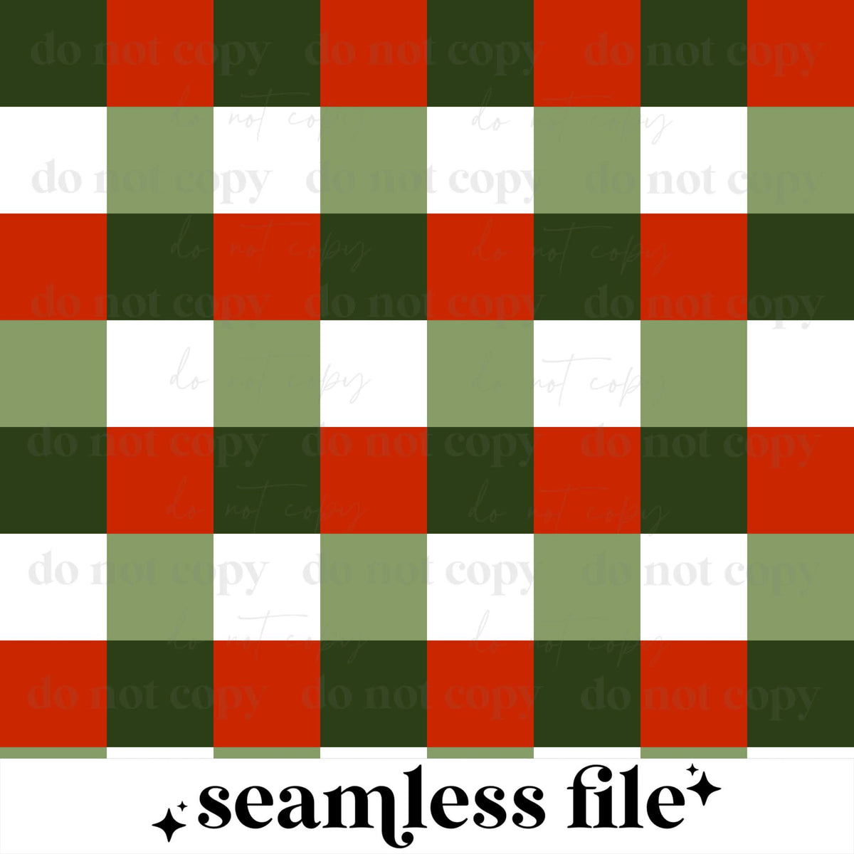 Red White Green Checker Seamless