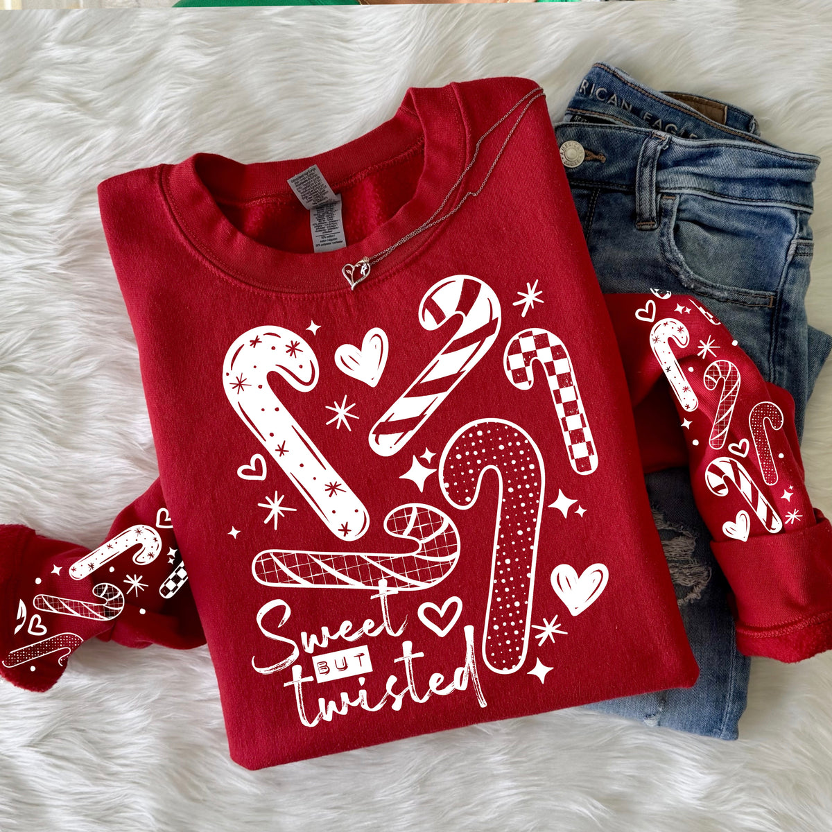 Sweet But Twisted w/ sleeve Single Color PNG