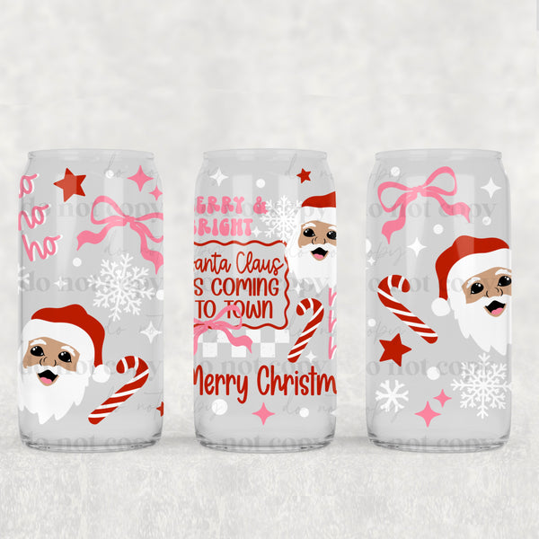 Santa Claus 16oz Glass Wrap (2 skin tones)