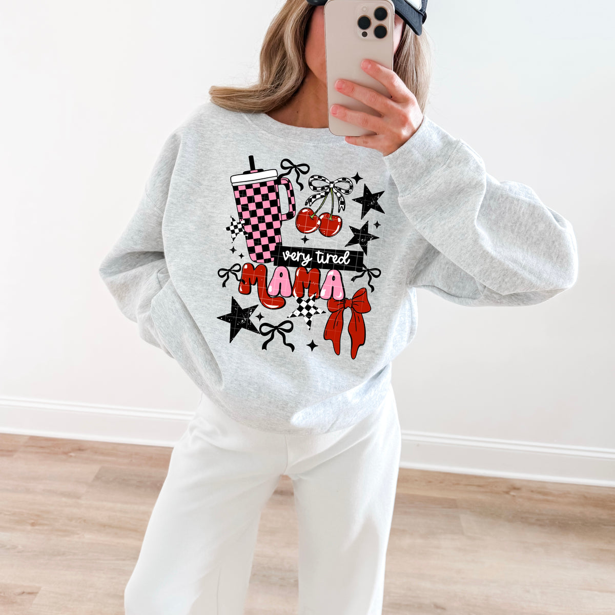 Very Tired Mama girly PNG