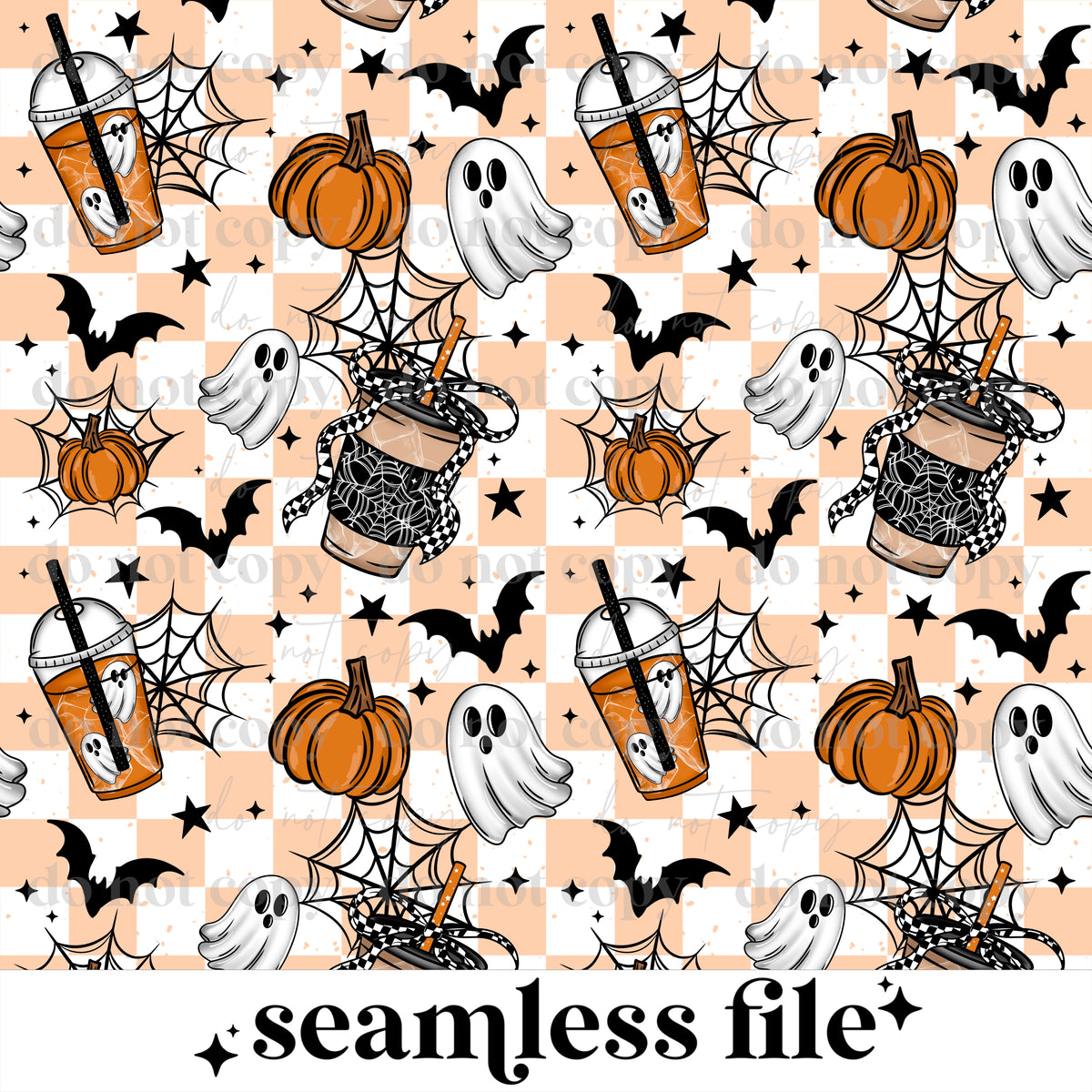 Halloween Coffee Seamless