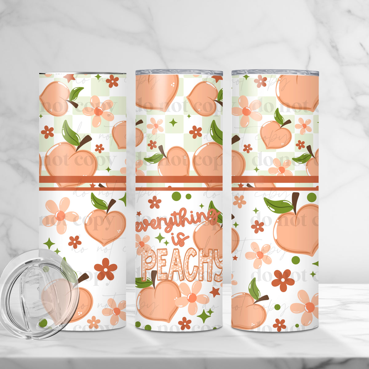 Everything is Peachy Tumbler Wrap