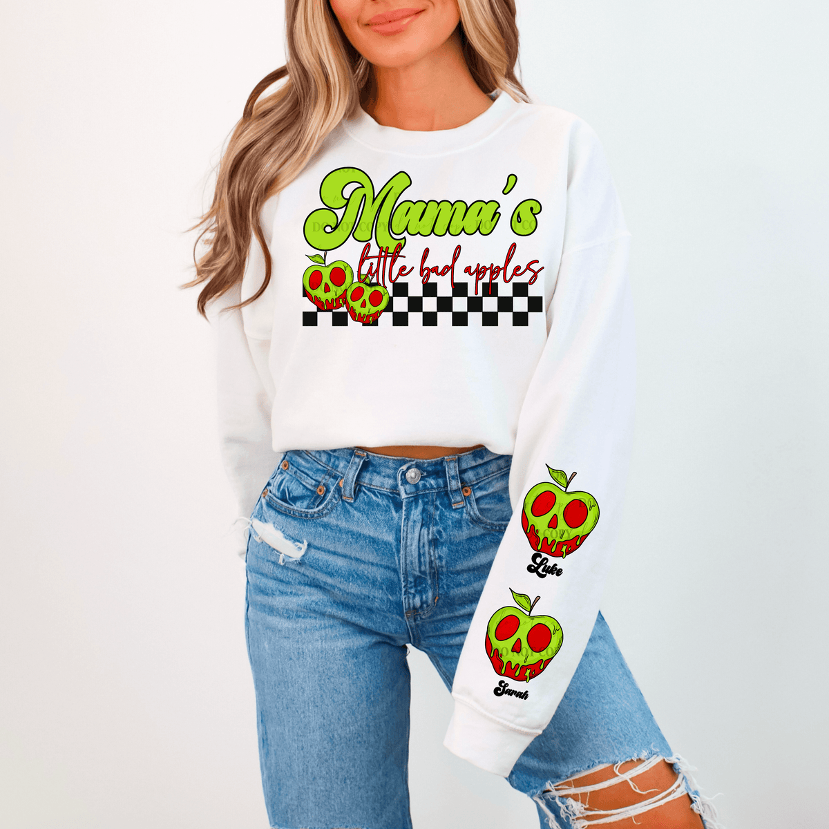 Mama’s Bad Apples (you customize sleeves with names)