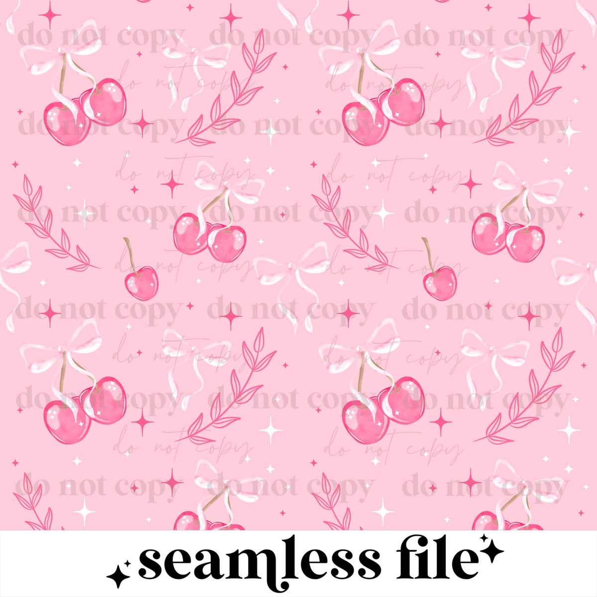 Cherry Bow Seamless
