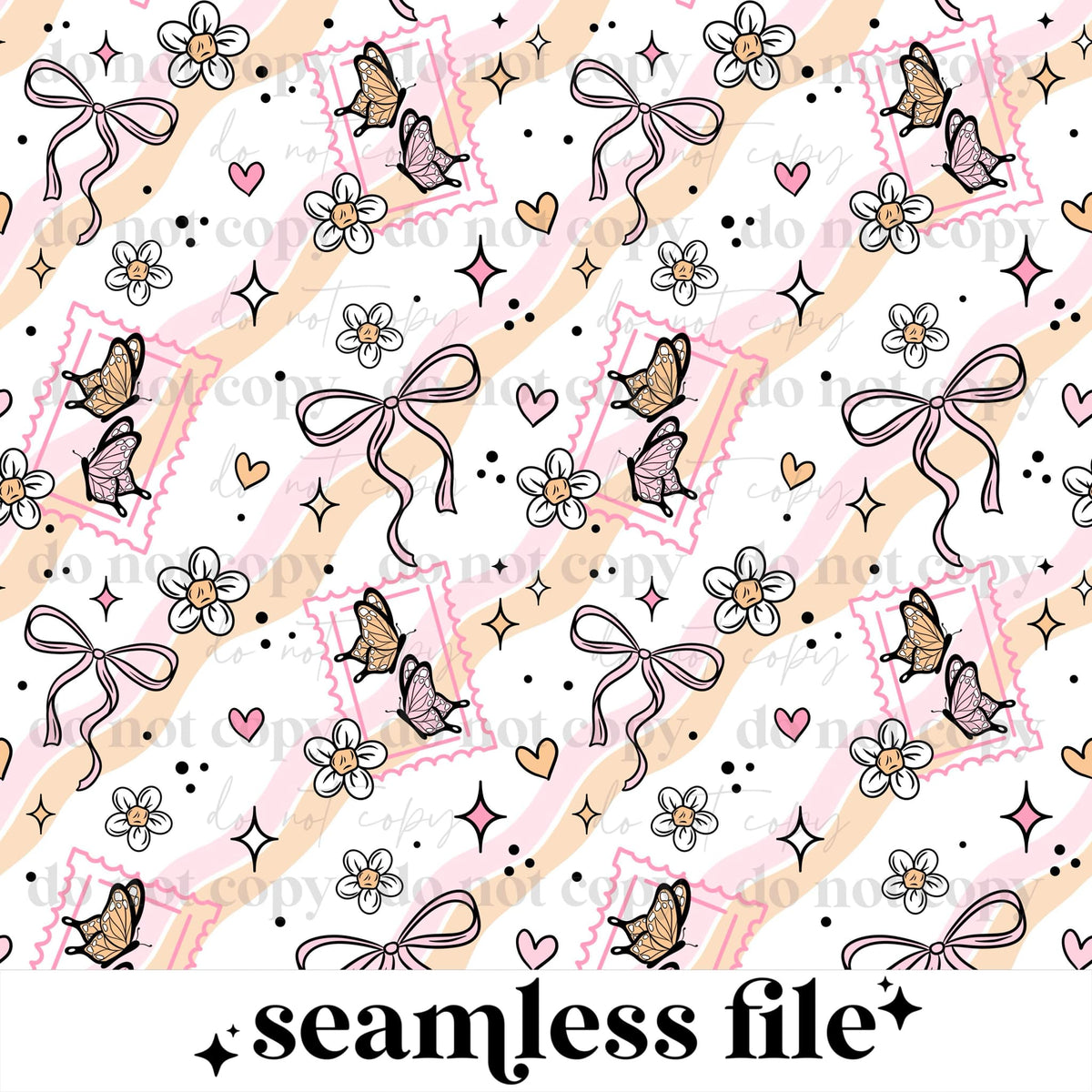 Just A Girl Stamp Seamless