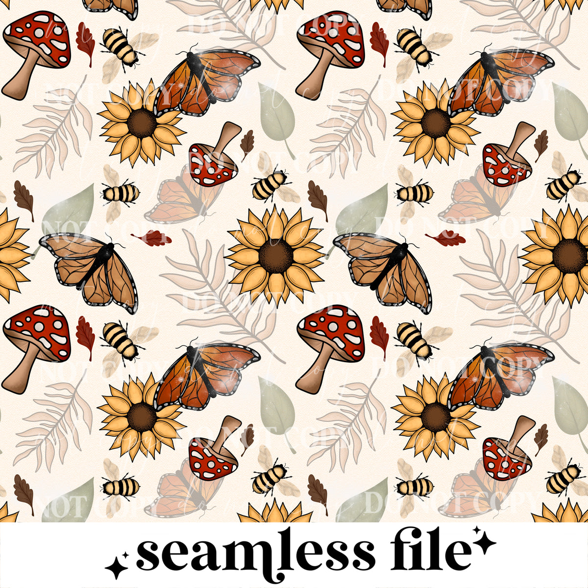 Butterfly cottagecore Seamless
