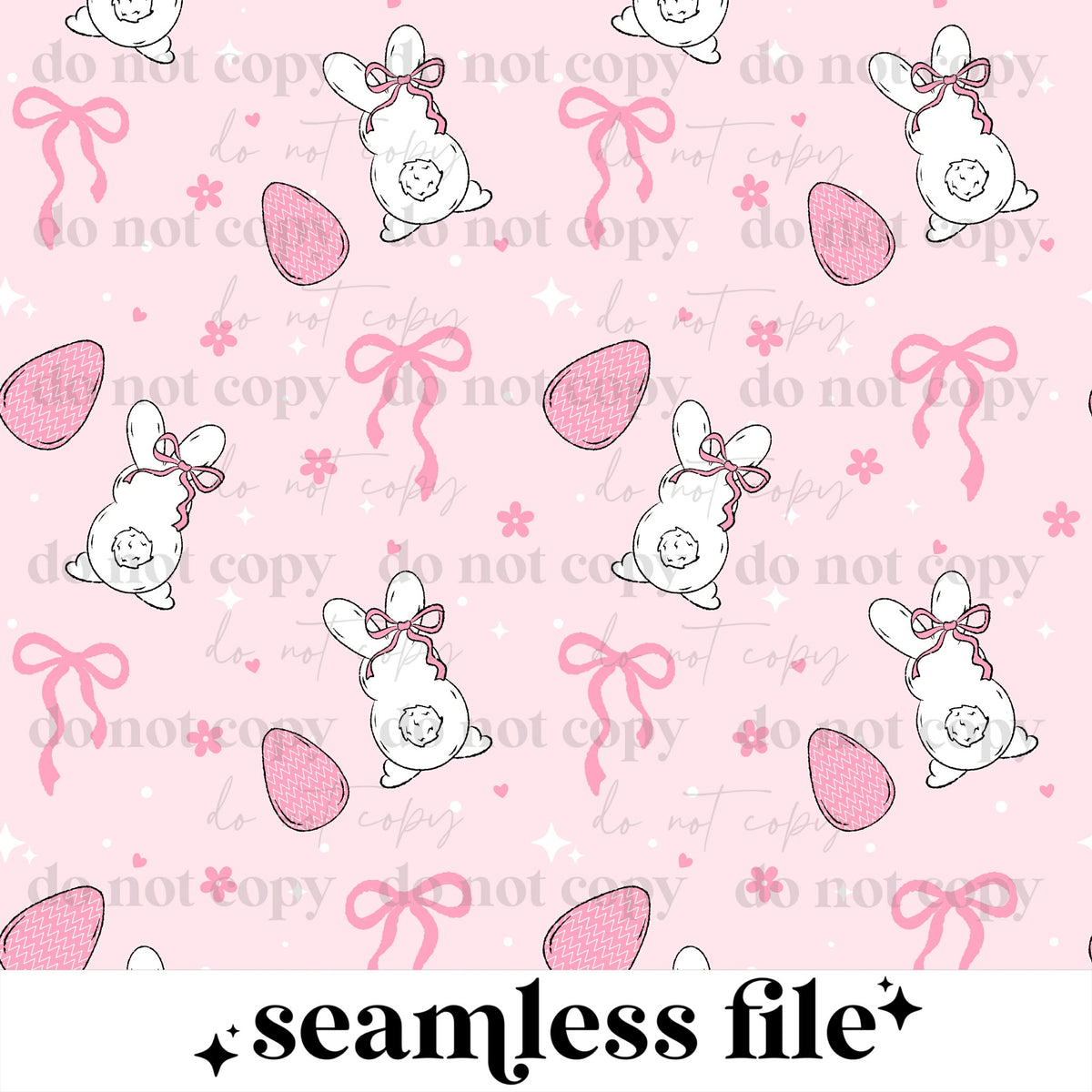 Pink Bunnies Seamless