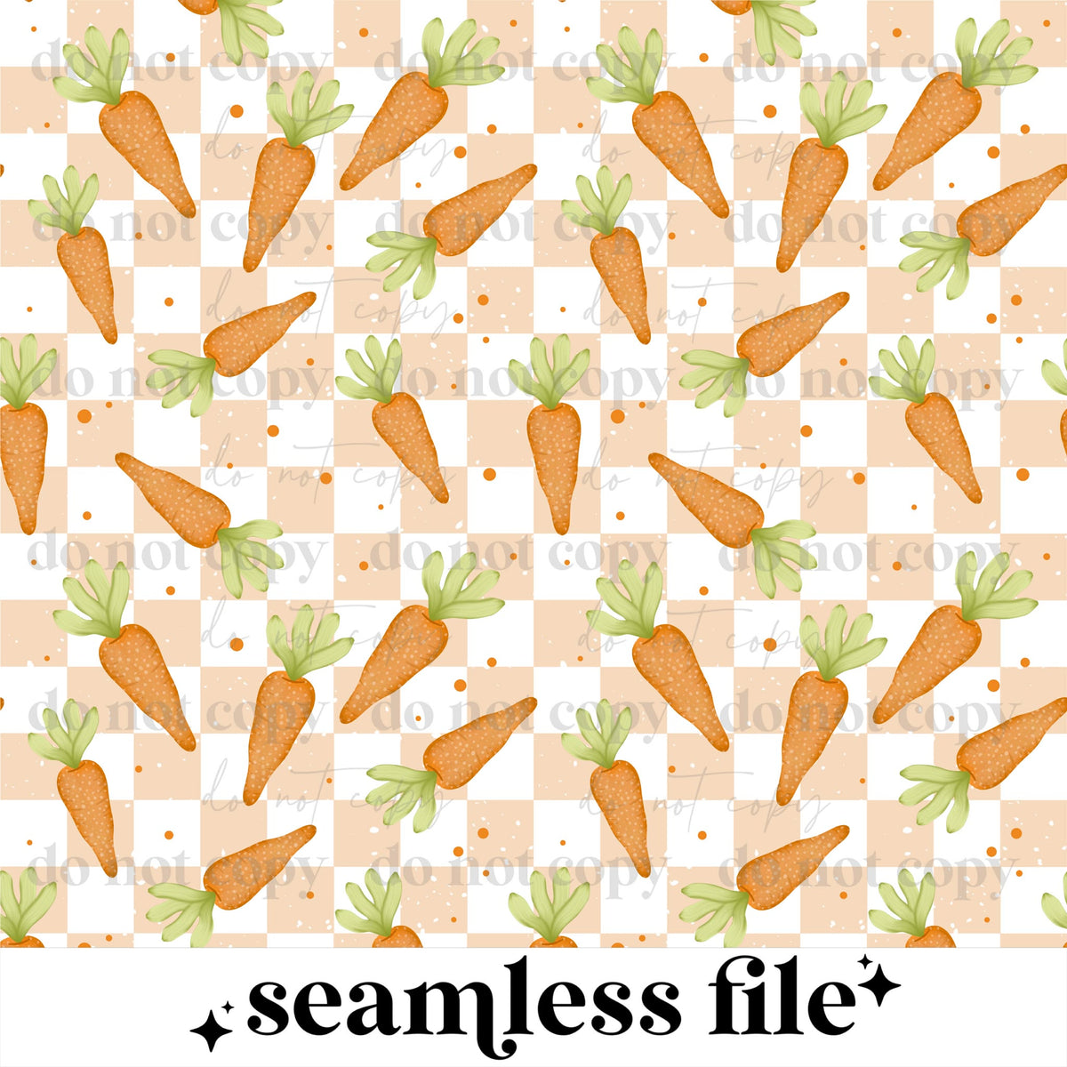 Checker Carrot Seamless