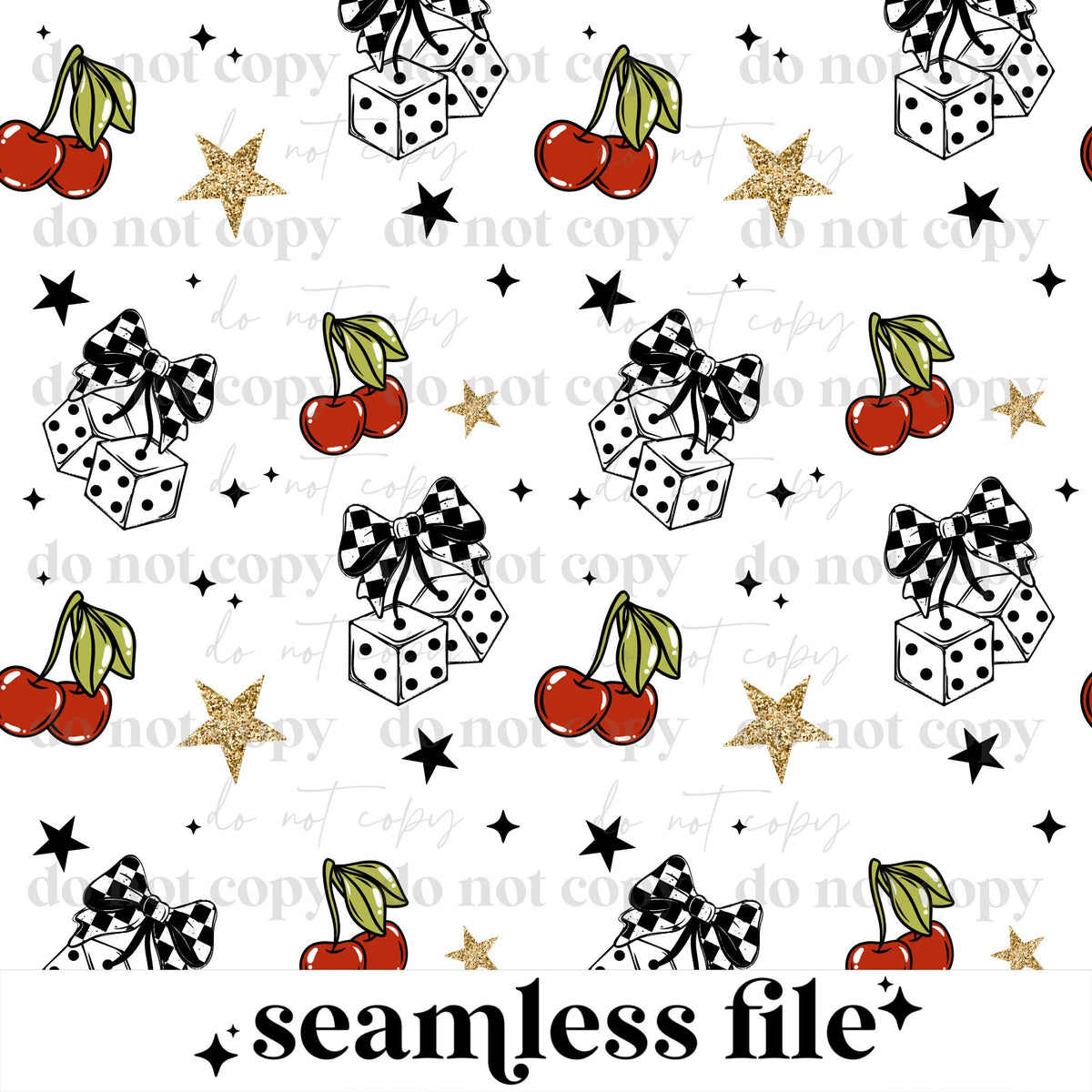 Cherry Dice Seamless