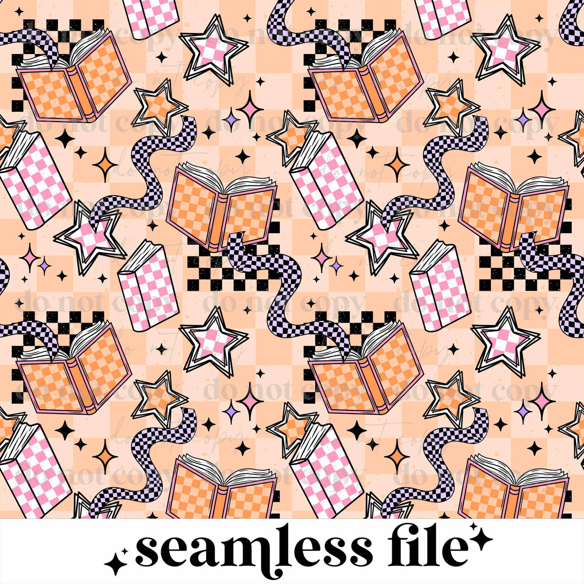 Checker Book Seamless