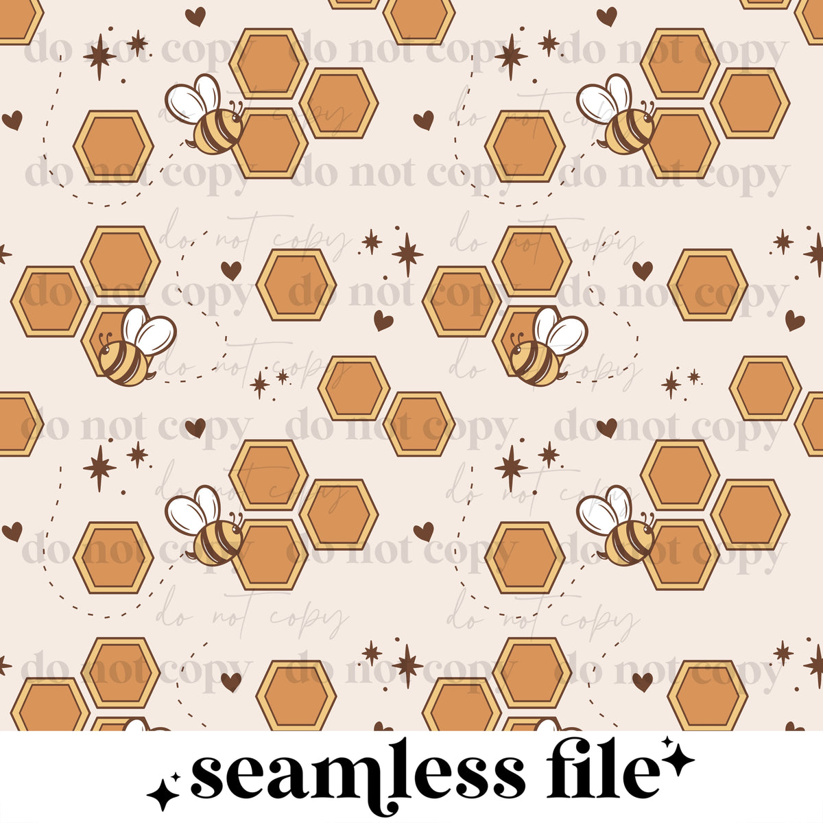 Simple bees seamless Coord