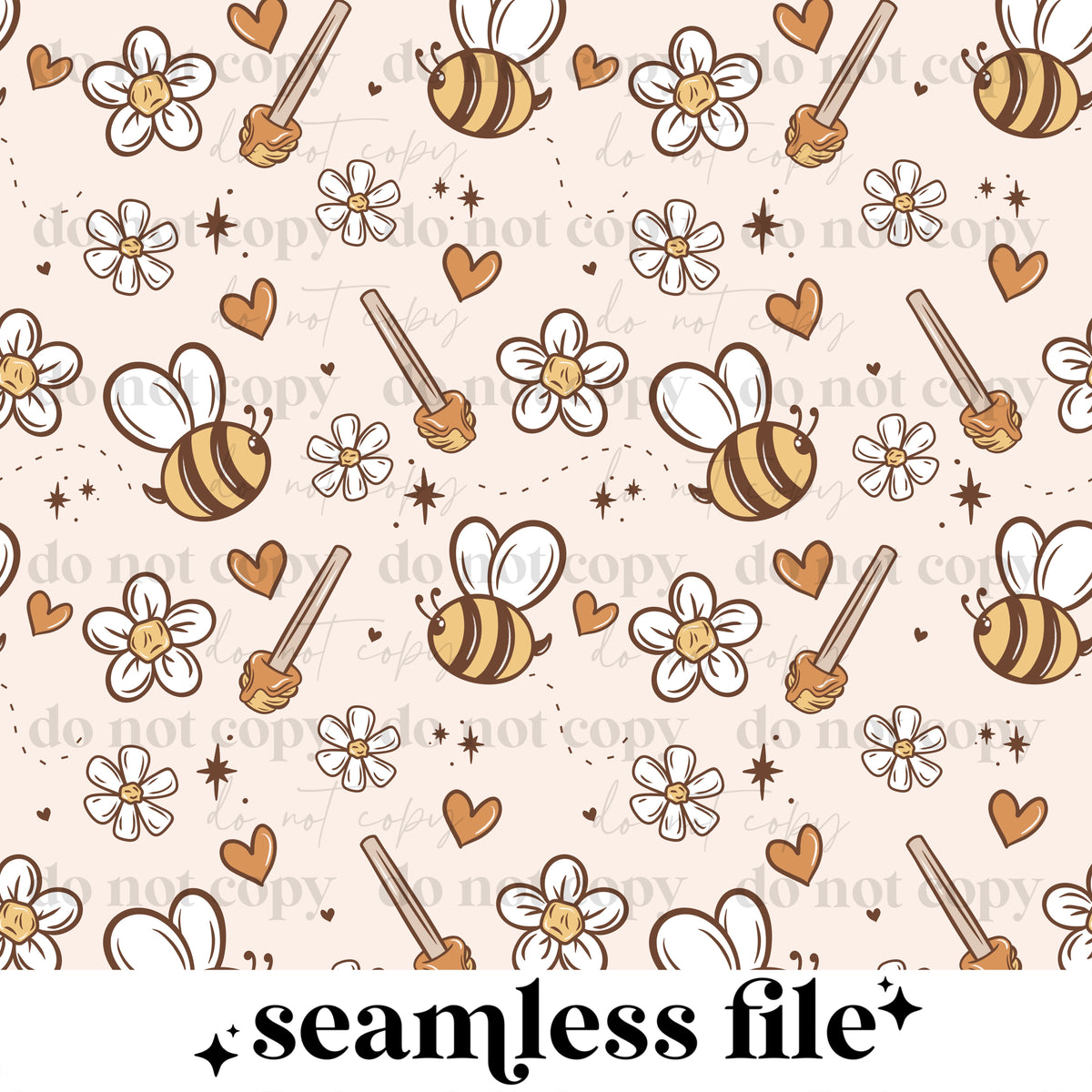 Simple bees seamless