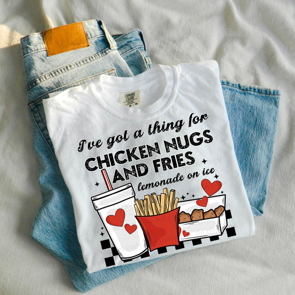 Chicken Nugs and fries PNG