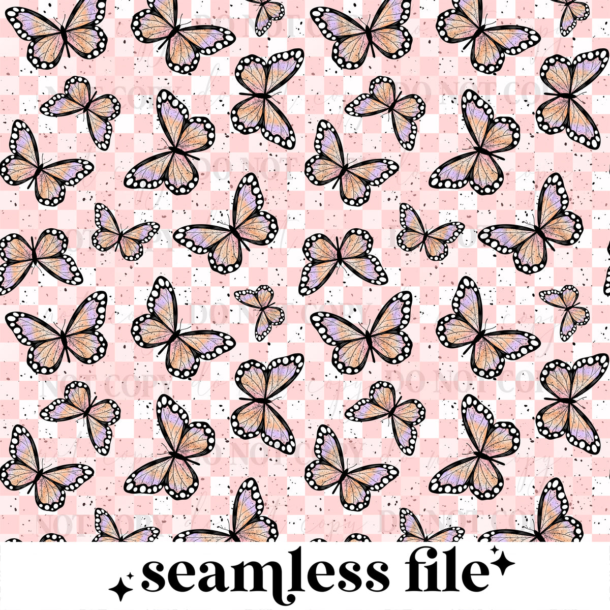 Butterfly checker seamless