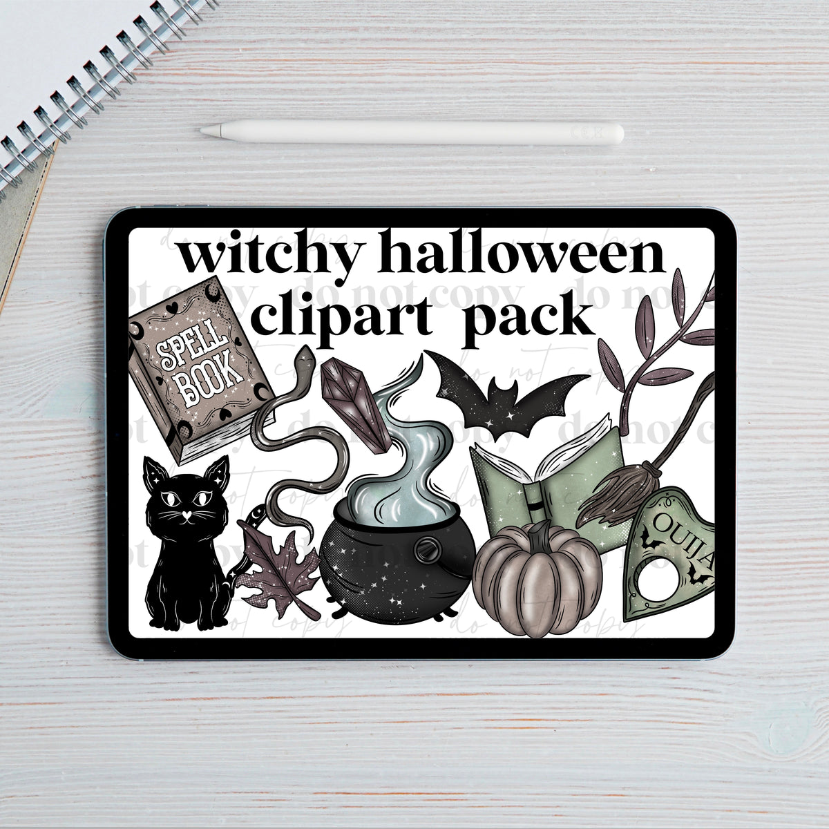 Witchy Halloween Clipart