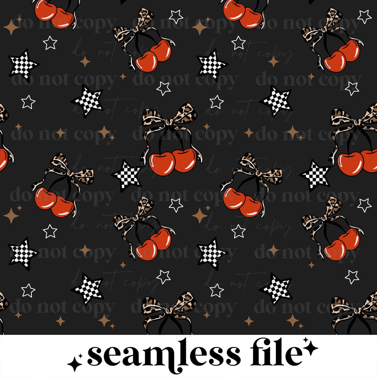 Leopard Cherries Seamless