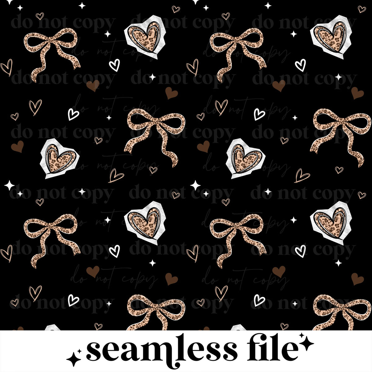 Leopard Heart Seamless