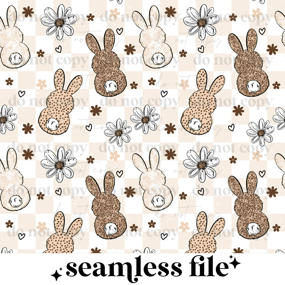 Leopard Bunnies Seamless