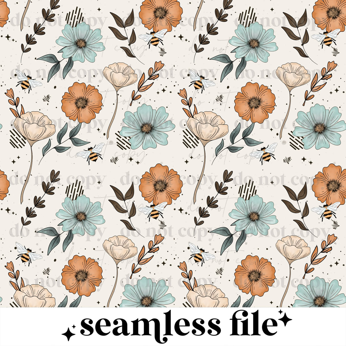 Neutral Floral Seamless