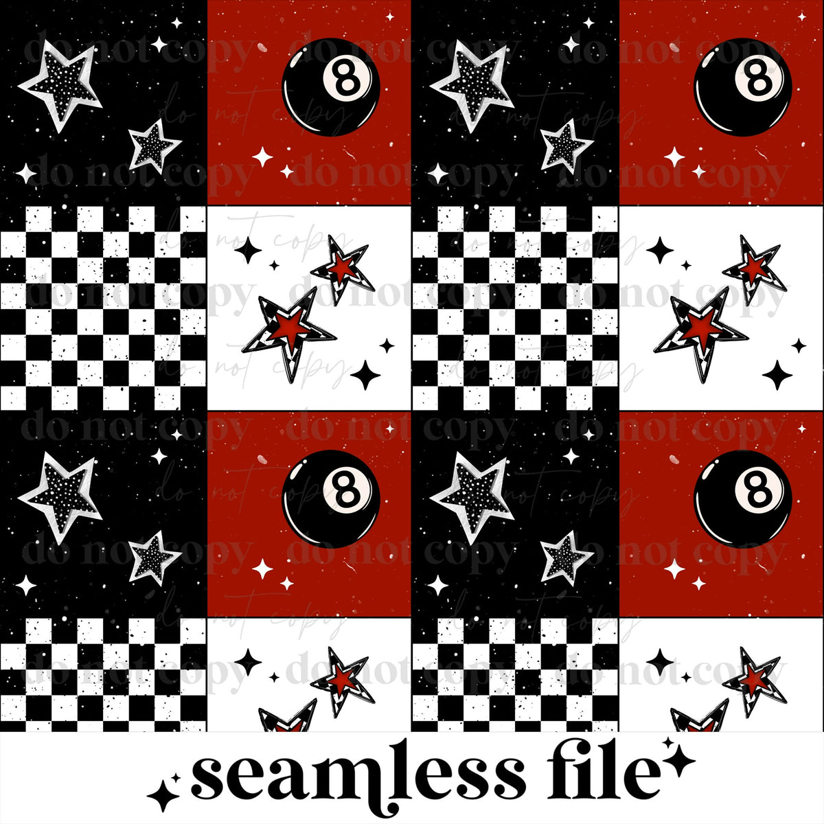 8 Ball Block Seamless