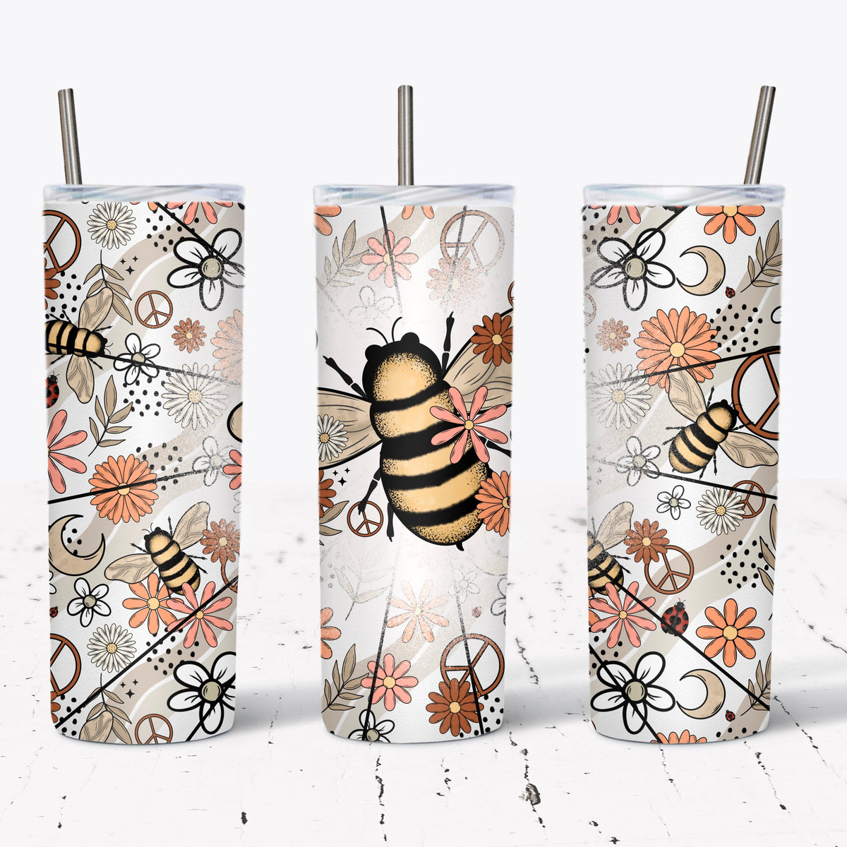 Boho bee Tumbler Wrap