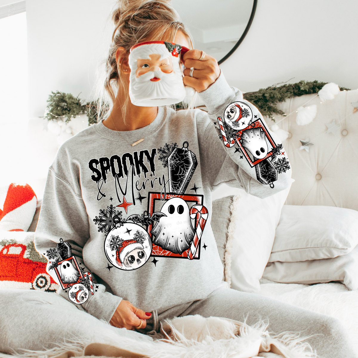 Merry spooky w/ Sleeves PNG