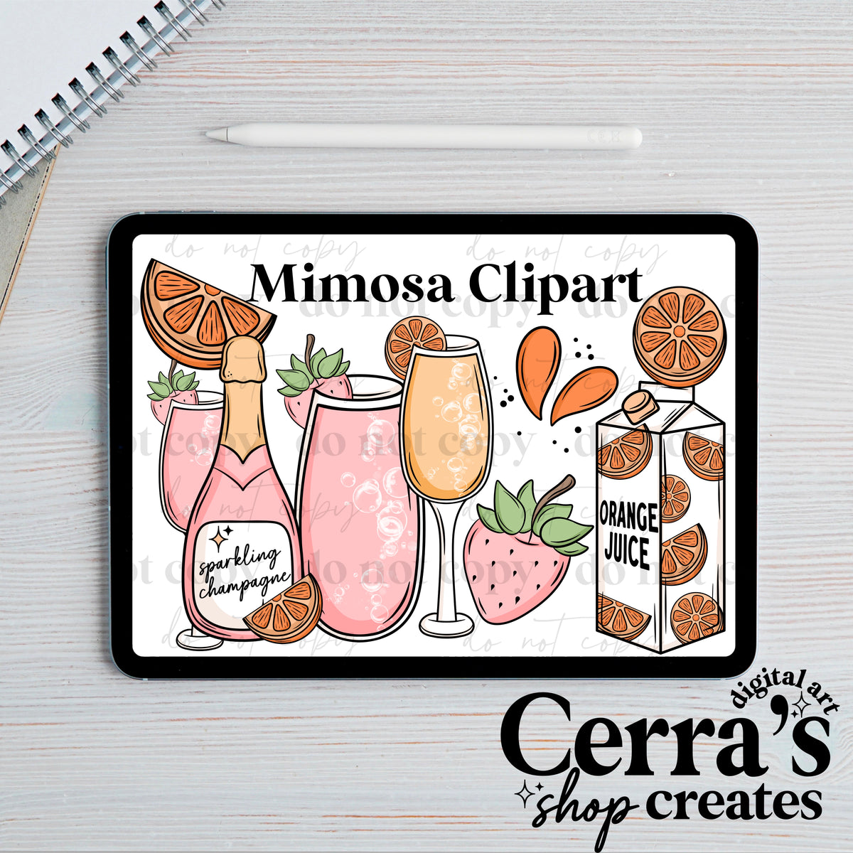 Mimosa Clipart set